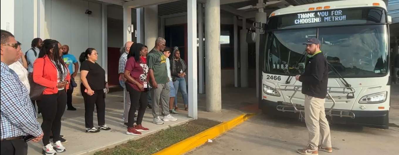 METRO travel trainers train HISD special education high school teachers how to teach their students how to ride METRO.